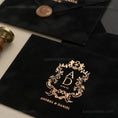 Load image into Gallery viewer, Black Velvet Invitation Envelope - Foil -2.jpg