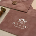 Load image into Gallery viewer, Dusty Rose Velvet Invitation Envelope - Foil -2.jpg