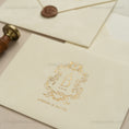 Load image into Gallery viewer, ivory-velvet-invitation-envelope 3.jpg
