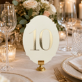 Load image into Gallery viewer, Velvet Table Numbers | Gold Foil Die-Cut Wedding Cards