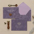 Load image into Gallery viewer, lavender-velvet-invitation-envelope 1.jpg