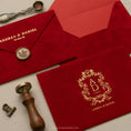 Load image into Gallery viewer, red-velvet-invitation-envelope 3.jpg