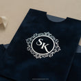 Load image into Gallery viewer, navy-blue-velvet-sleeve-pocket 2.jpg