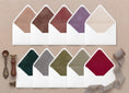 Load image into Gallery viewer, Velvet Envelope Liners | A7 & A9 Euro Flap, Foil Monogram