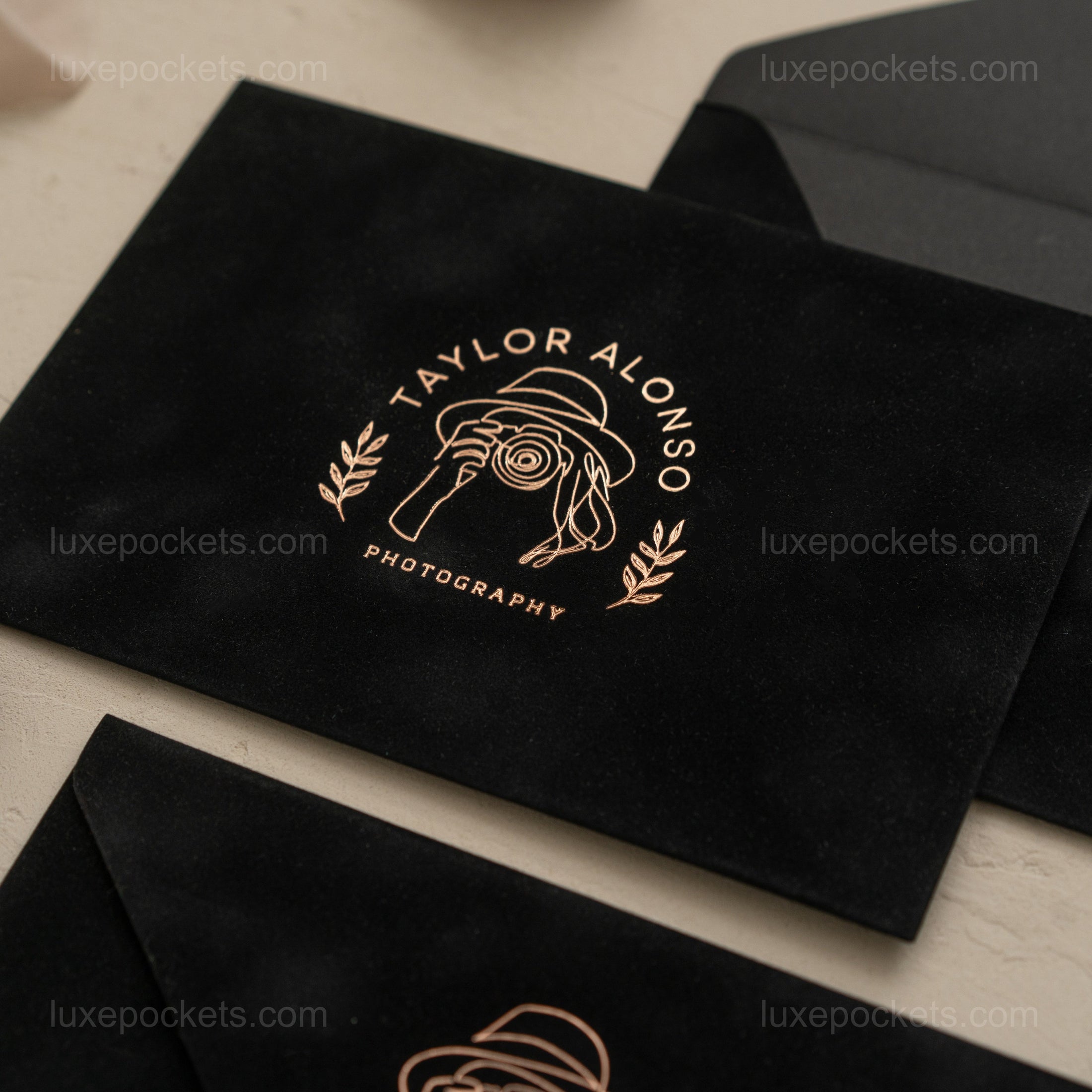 Black Velvet Envelope