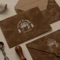 Load image into Gallery viewer, Camel Velvet Envelope
