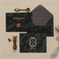 Load image into Gallery viewer, dark-gray-velvet-invitation-envelope 1.jpg
