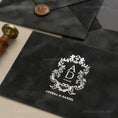Load image into Gallery viewer, dark-gray-velvet-invitation-envelope 3.jpg
