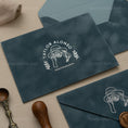 Load image into Gallery viewer, Dusty Blue Velvet Envelope
