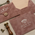 Load image into Gallery viewer, dusty-rose-velvet-invitation-envelope 2.jpg
