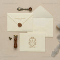 Load image into Gallery viewer, ivory-velvet-invitation-envelope 1.jpg
