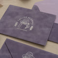 Load image into Gallery viewer, Lavender Velvet Envelope
