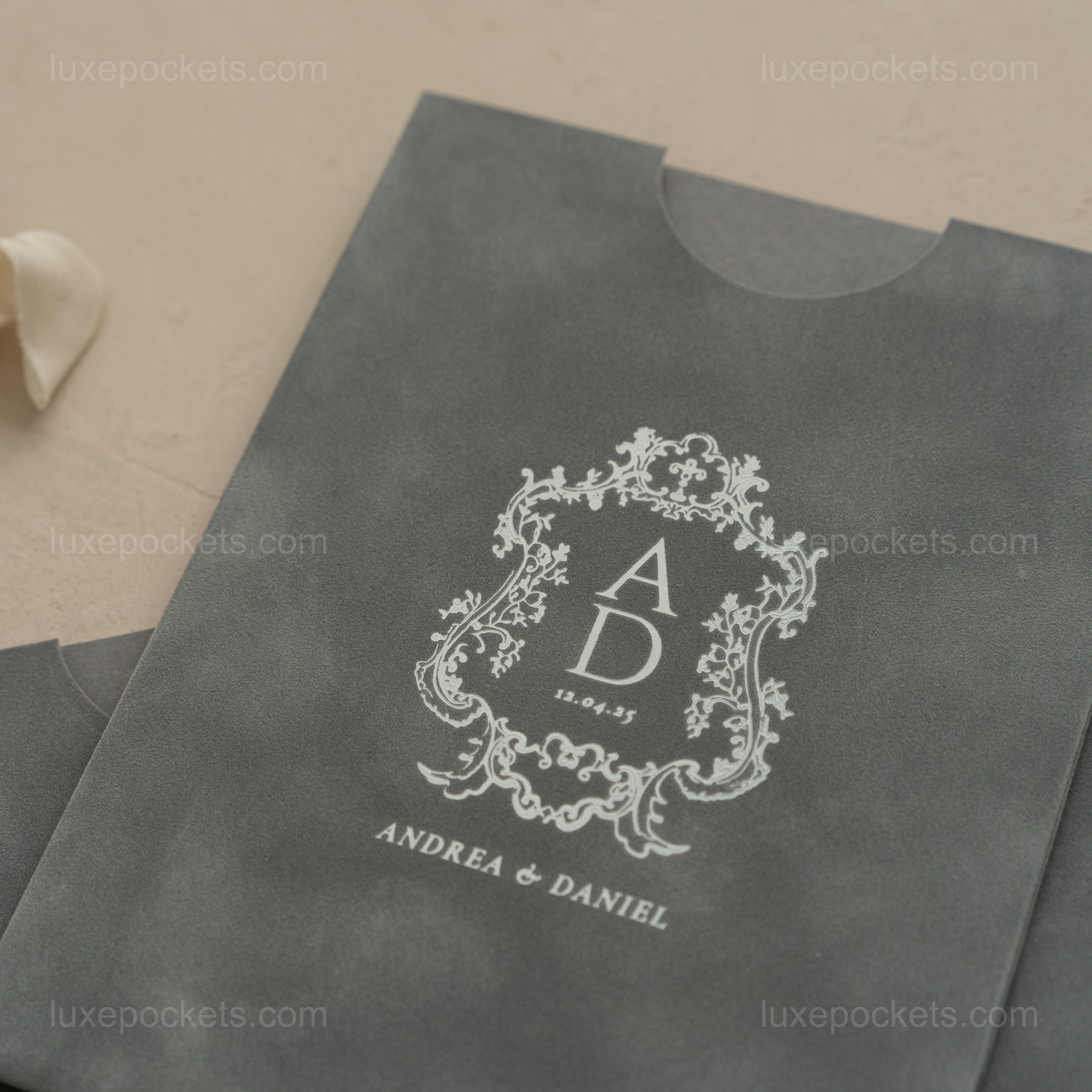 Light Gray Velvet Sleeve Pocket - Foil - 2.jpg