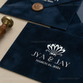 Load image into Gallery viewer, Navy Blue Velvet Invitation Envelope - Foil -2.jpg
