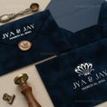 Load image into Gallery viewer, navy-blue-velvet-invitation-envelope 2.jpg
