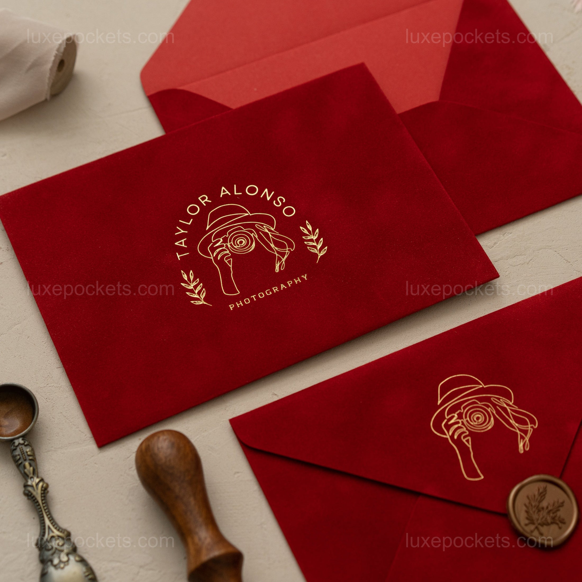 Red Velvet Envelope