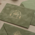 Load image into Gallery viewer, Sage Green Velvet Envelope
