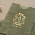 Load image into Gallery viewer, Sage Green Velvet Sleeve Pocket - Foil - 2.jpg
