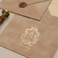 Load image into Gallery viewer, beige-velvet-invitation-envelope 3.jpg
