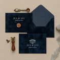 Load image into Gallery viewer, navy-blue-velvet-invitation-envelope 1.jpg
