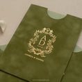 Load image into Gallery viewer, olive-green-velvet-sleeve-pocket 2.jpg
