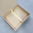 Load image into Gallery viewer, Personalized Wedding Memory Box - Luxe Natural Linen Heirloom for Vows & Keepsakes, Custom with Monogram and Date
