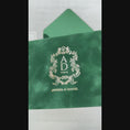 Load and play video in Gallery viewer, Emerald Green Velvet Envelope
