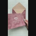 Load and play video in Gallery viewer, Dusty Rose Velvet Envelope
