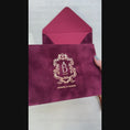 Load and play video in Gallery viewer, Burgundy Velvet Envelope
