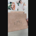Load and play video in Gallery viewer, Beige Velvet Envelope
