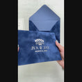 Load and play video in Gallery viewer, Navy Blue Velvet Envelope
